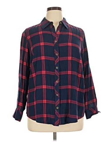 Foxcroft Long Sleeve Button-Down Shirt (view 1)