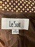 Le Suit Houndstooth Brown Blazer Size 12 - photo 3