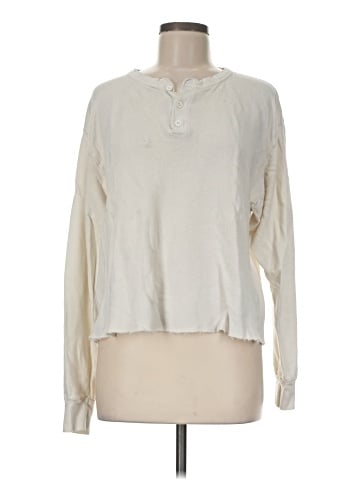 Brandy Melville Long Sleeve Henley (view 1)