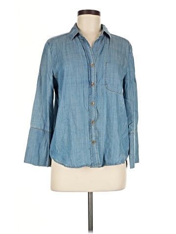 Velvet Heart 3/4 Sleeve Button-Down Shirt (view 1)