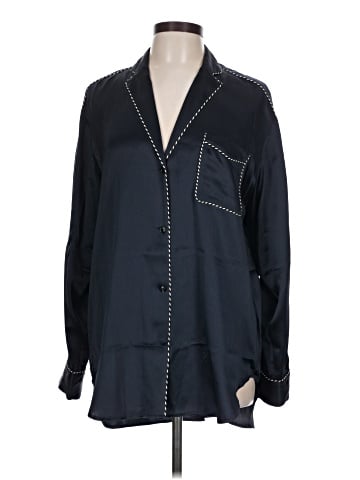 Rag & Bone Long Sleeve Silk Top (view 1)