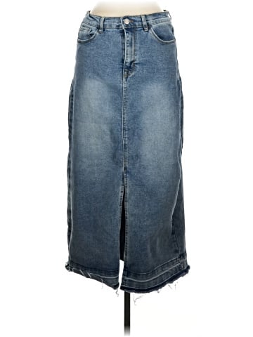 Kensie Denim Skirt (view 1)