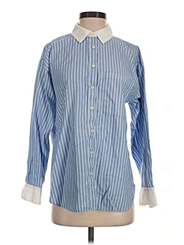 Ann Taylor LOFT Long Sleeve Button-Down Shirt (view 1)