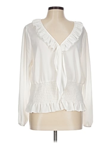 The Pyramid Collection Long Sleeve Blouse (view 1)