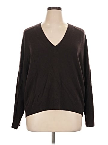 Madewell V-Neck Sweater in Cashmere (view 1)