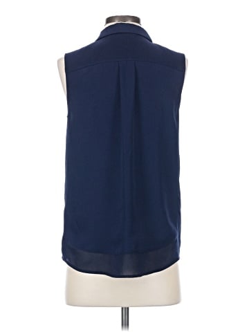 Halogen Sleeveless Button-Down Shirt (view 2)