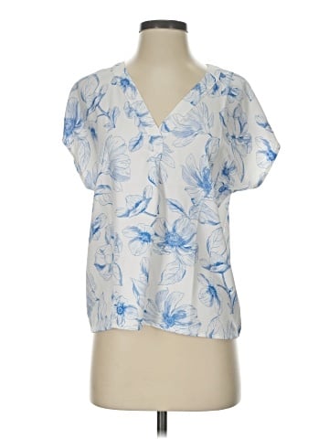 Ann Taylor Short Sleeve Blouse (view 1)