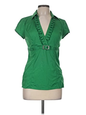 Express Design Studio Short Sleeve Blouse (view 1)