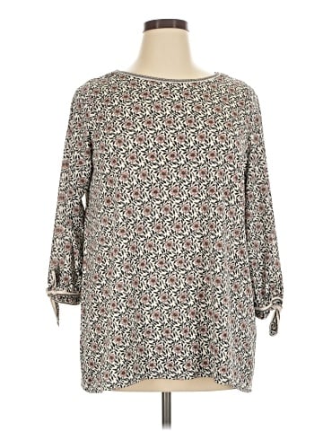 Max Studio 3/4 Sleeve Blouse (view 1)