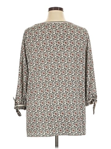 Max Studio 3/4 Sleeve Blouse (view 2)