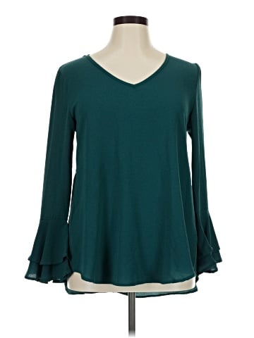 She + Sky Long Sleeve Blouse (view 1)