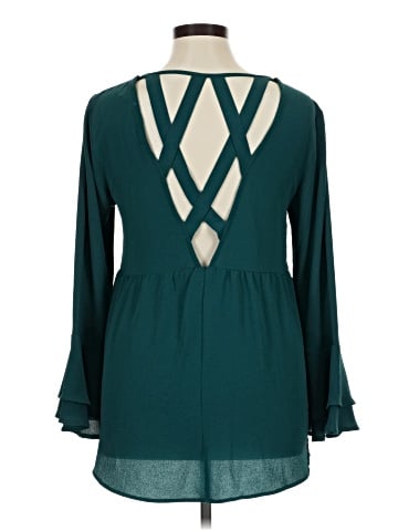 She + Sky Long Sleeve Blouse (view 2)