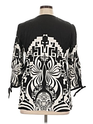 JM Collection 3/4 Sleeve Blouse (view 2)