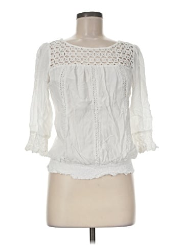 Solitaire 3/4 Sleeve Blouse (view 1)