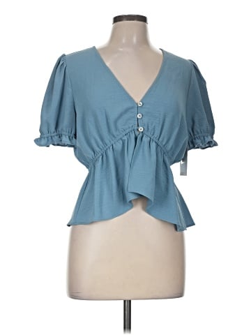 Melrose and Market Short Sleeve Blouse (view 1)