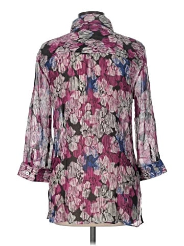 Chico's 3/4 Sleeve Silk Top (view 2)