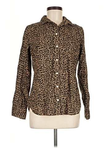 J.Crew Factory Store Long Sleeve Button-Down Shirt (view 1)