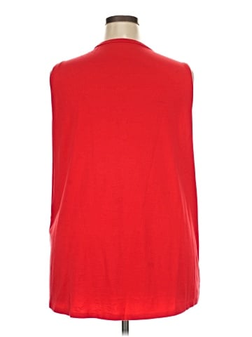 Lands' End Sleeveless Button-Down Shirt (view 2)