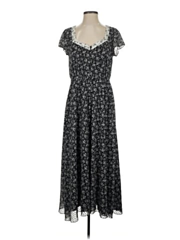 Madewell Print-Mix Sheer-Sleeve Dress in Branch Floral (view 1)