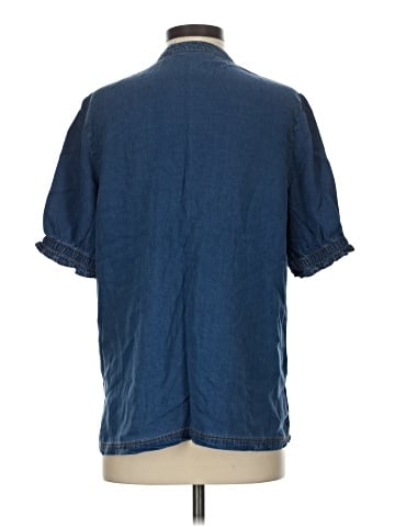 Peace Love World Short Sleeve Blouse (view 2)