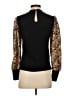 THML Floral Black Turtleneck Sweater Size XS - photo 2