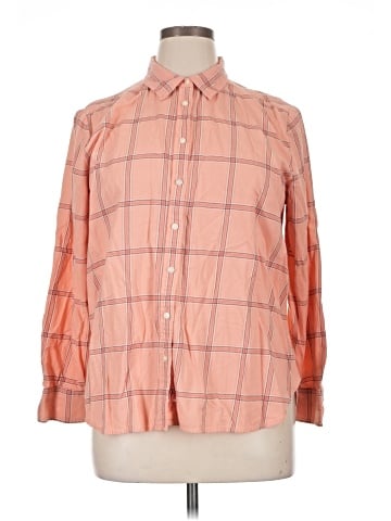 Ann Taylor LOFT 3/4 Sleeve Button-Down Shirt (view 1)