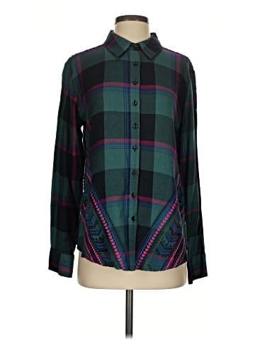 Tolani Long Sleeve Button-Down Shirt (view 1)