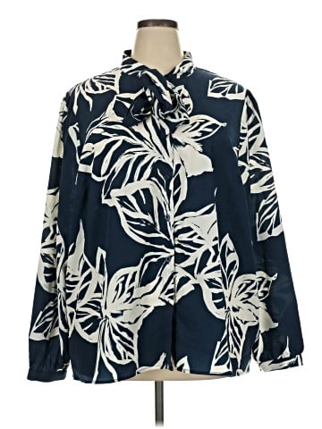 ELOQUII Long Sleeve Blouse (view 1)