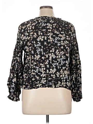 a.n.a. A New Approach 3/4 Sleeve Blouse (view 2)