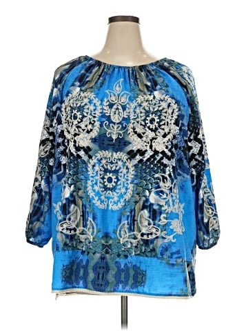 Ali Miles 3/4 Sleeve Blouse (view 1)