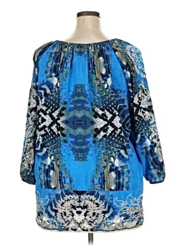 Ali Miles 3/4 Sleeve Blouse (view 2)