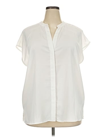 ELOQUII Short Sleeve Blouse (view 1)