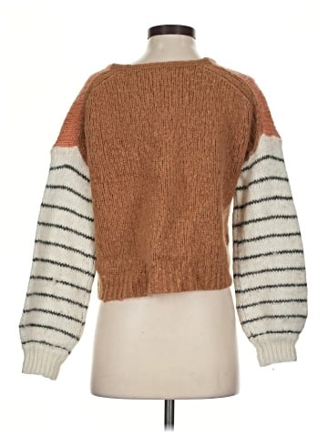 Madewell Balloon-Sleeve Pullover Sweater in Colorblock (view 2)