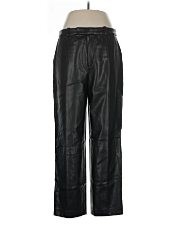 Madewell Madewell x Aimee Song Slim Tapered Pants in Faux Leather (view 1)