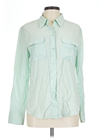 Equipment Long Sleeve Silk Top (view 1)