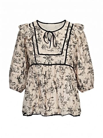 Umgee 3/4 Sleeve Blouse (view 1)