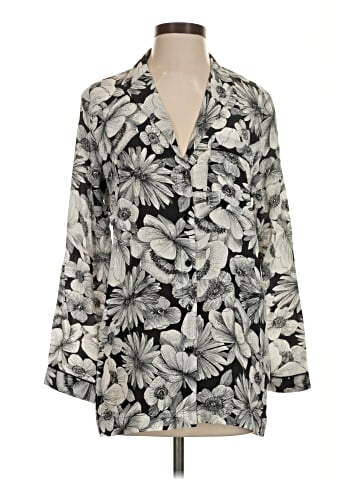 The Kooples 3/4 Sleeve Silk Top (view 1)