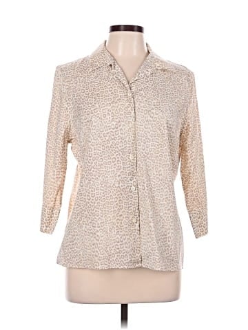Chico's 3/4 Sleeve Button-Down Shirt (view 1)