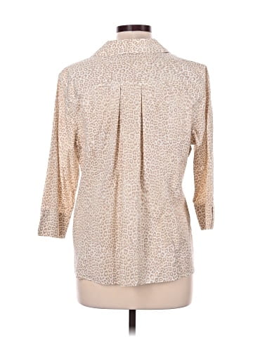 Chico's 3/4 Sleeve Button-Down Shirt (view 2)