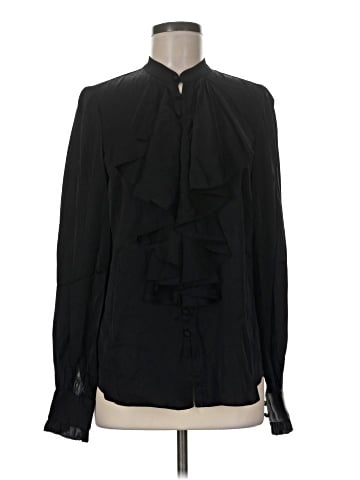 Trina Turk Long Sleeve Silk Top (view 1)