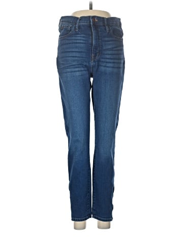 Madewell 10" High-Rise Roadtripper Jeans in Belreeve Wash: Ankle-Zip Edition (view 1)