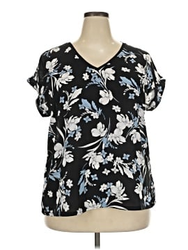 Worthington Short Sleeve Blouse (view 1)
