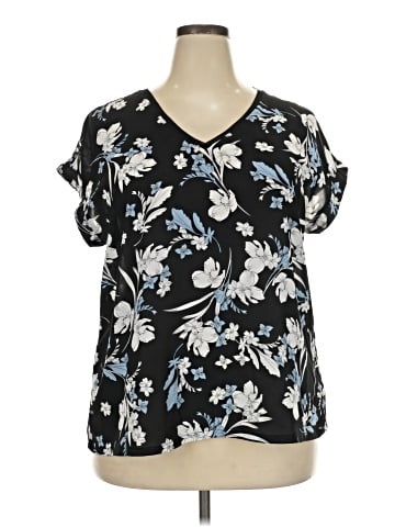 Worthington Short Sleeve Blouse (view 1)