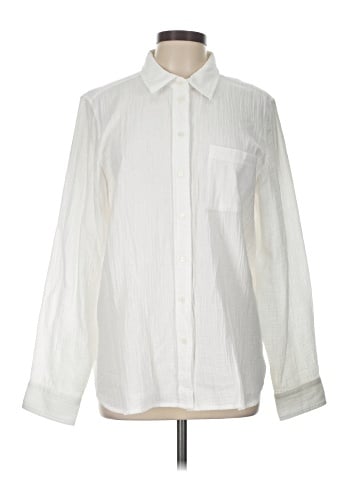 J.Crew Factory Store Long Sleeve Button-Down Shirt (view 1)
