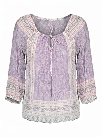 Velvet 3/4 Sleeve Blouse (view 1)