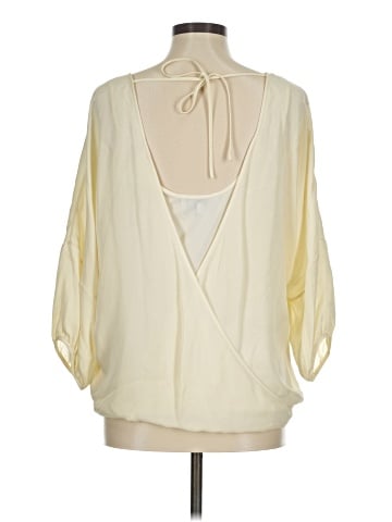 Tibi 3/4 Sleeve Silk Top (view 2)