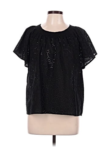 Madewell Eyelet Flutter-Sleeve Top (view 1)