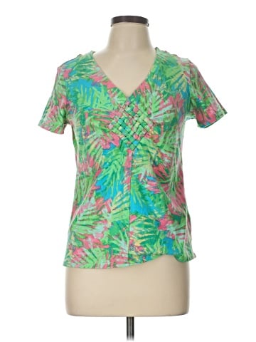 Caribbean Joe Short Sleeve Blouse (view 1)