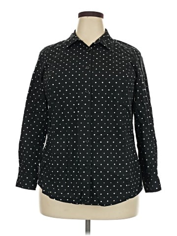 Jessica London Long Sleeve Button-Down Shirt (view 1)
