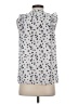 Eclair Silver Sleeveless Blouse Size S - photo 2